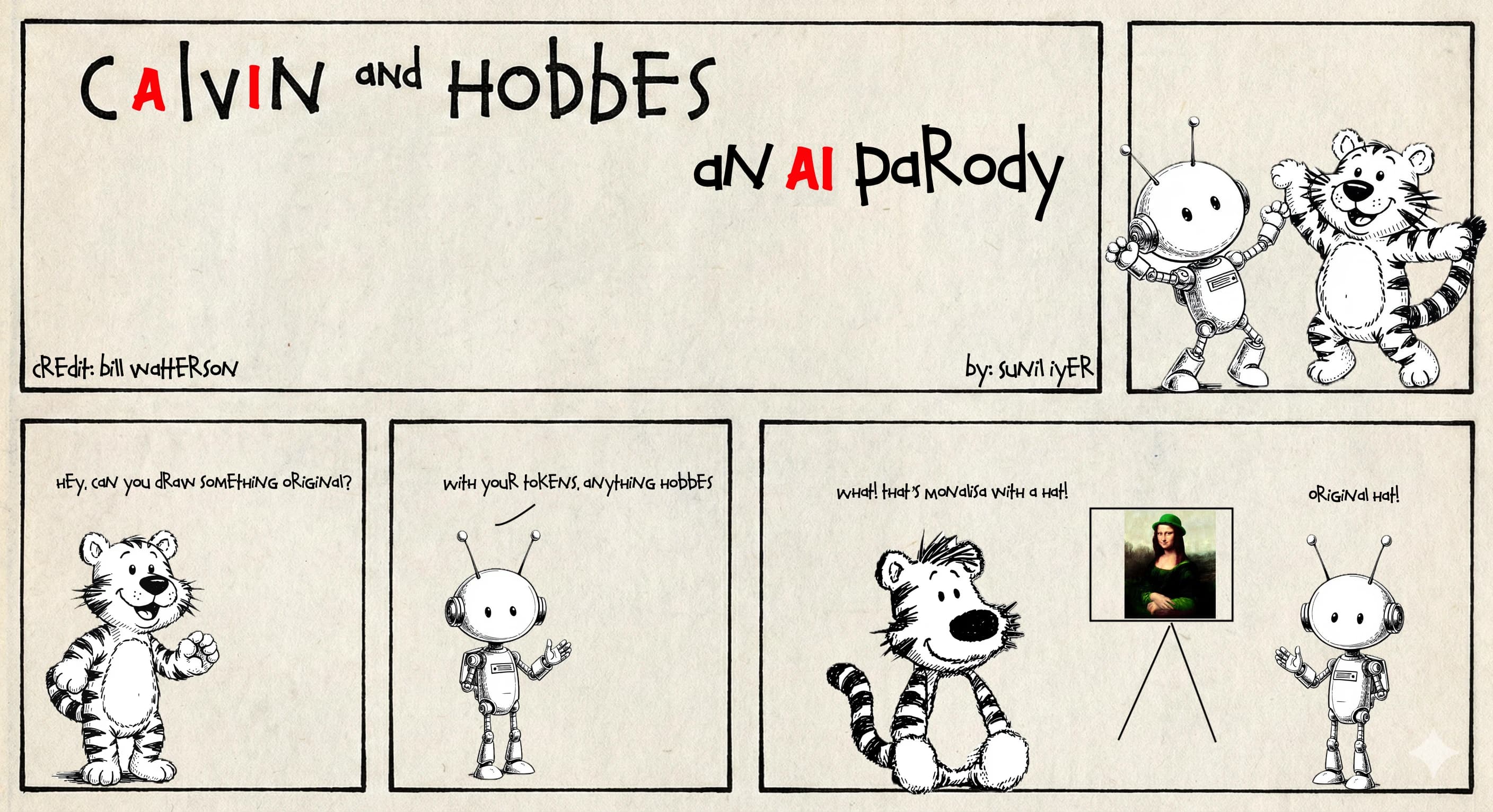 cAlvIn and Hobbes - Monalisa